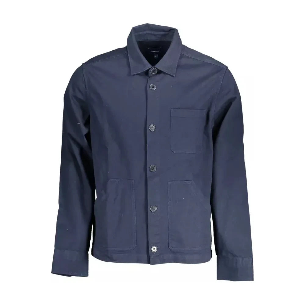 Gant Blue Cotton Men Shirt Gant