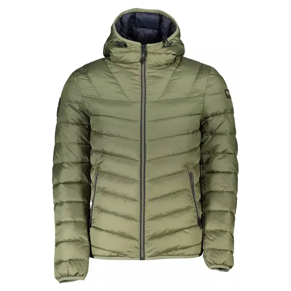 Napapijri Green Polyamide Men Jacket Napapijri