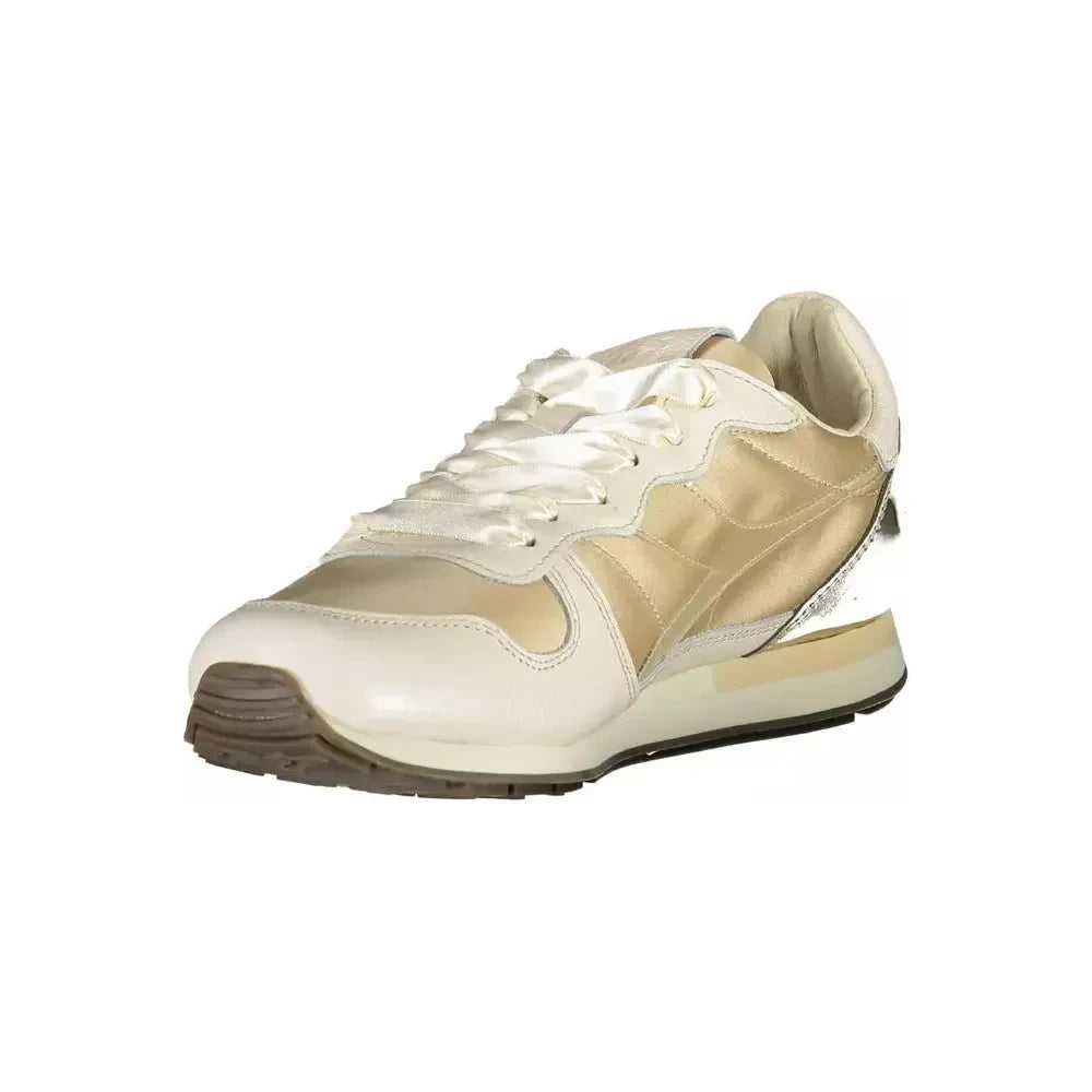 Diadora Beige Leather Women Sneaker Diadora