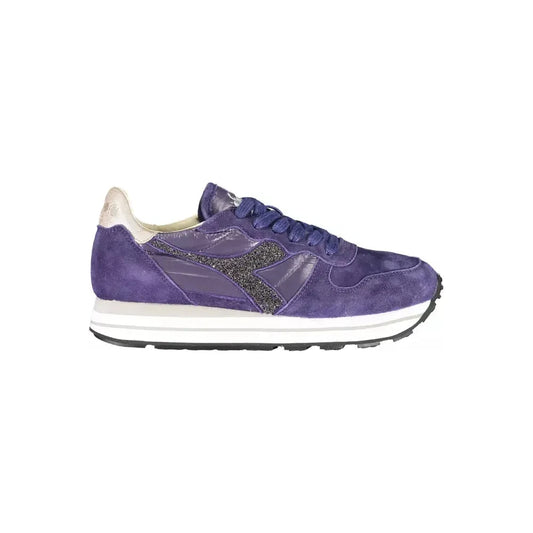 Diadora Blue Leather Women Sneaker Diadora