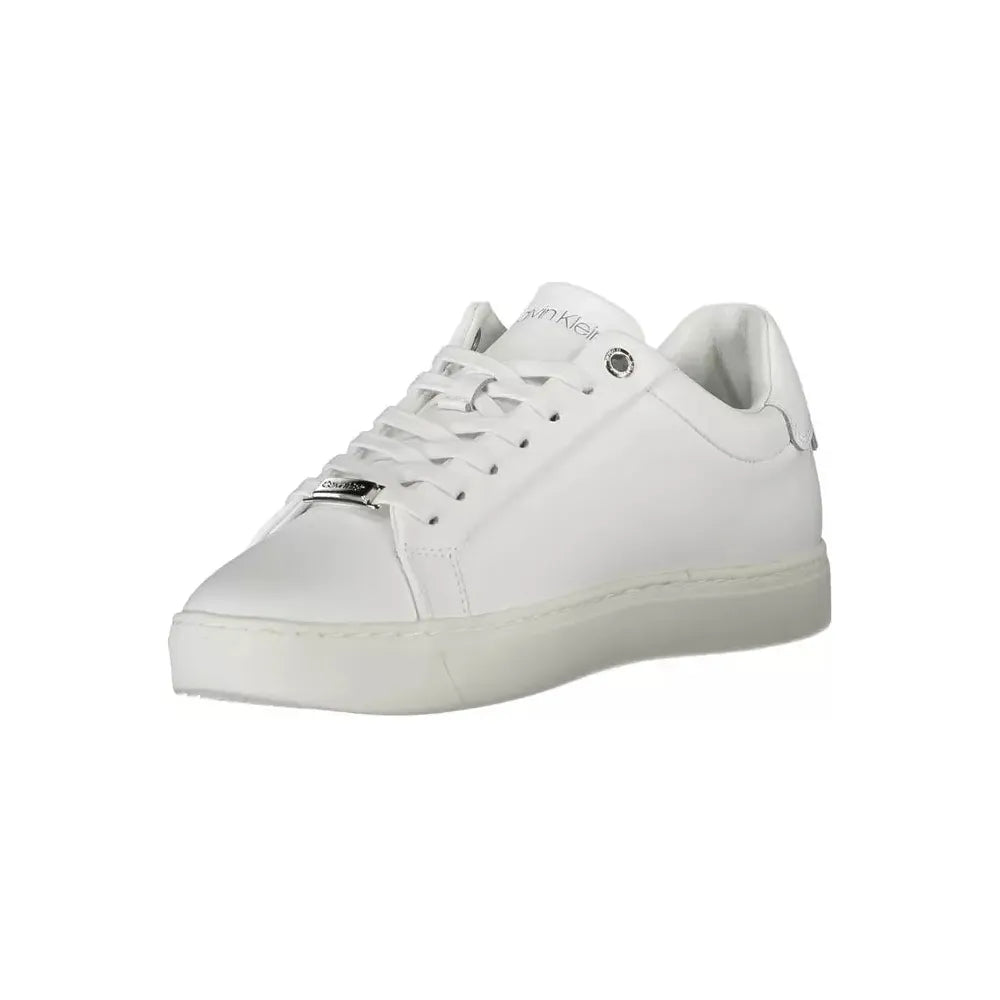 Calvin Klein White Leather Women Sneaker Calvin Klein