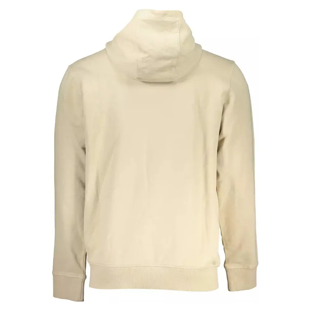 Tommy Hilfiger Beige Cotton Men Sweater Tommy Hilfiger