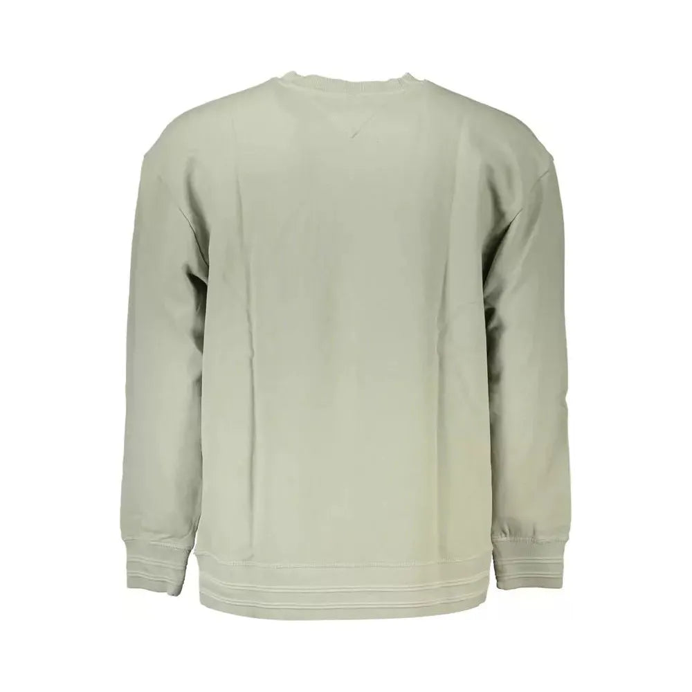 Tommy Hilfiger Green Cotton Men Sweater Tommy Hilfiger