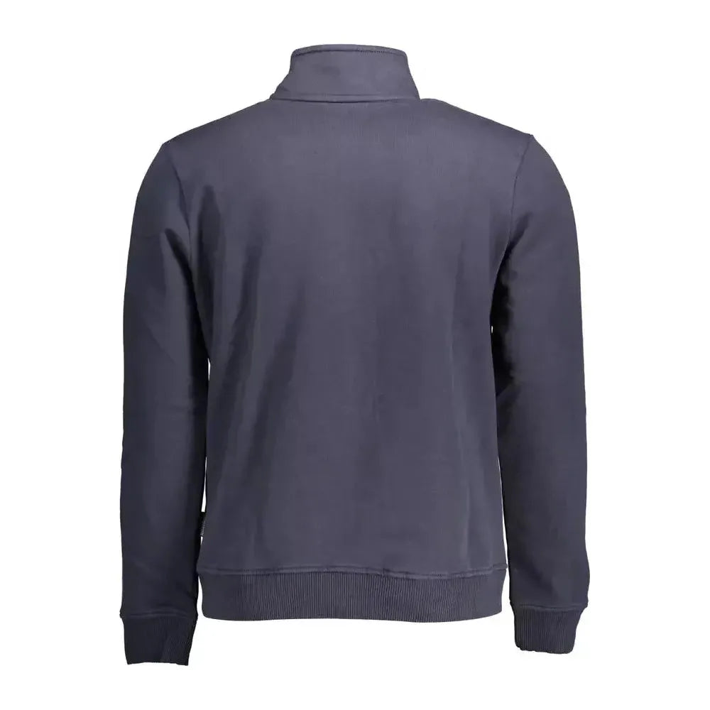 Napapijri Blue Cotton Men Sweater Napapijri