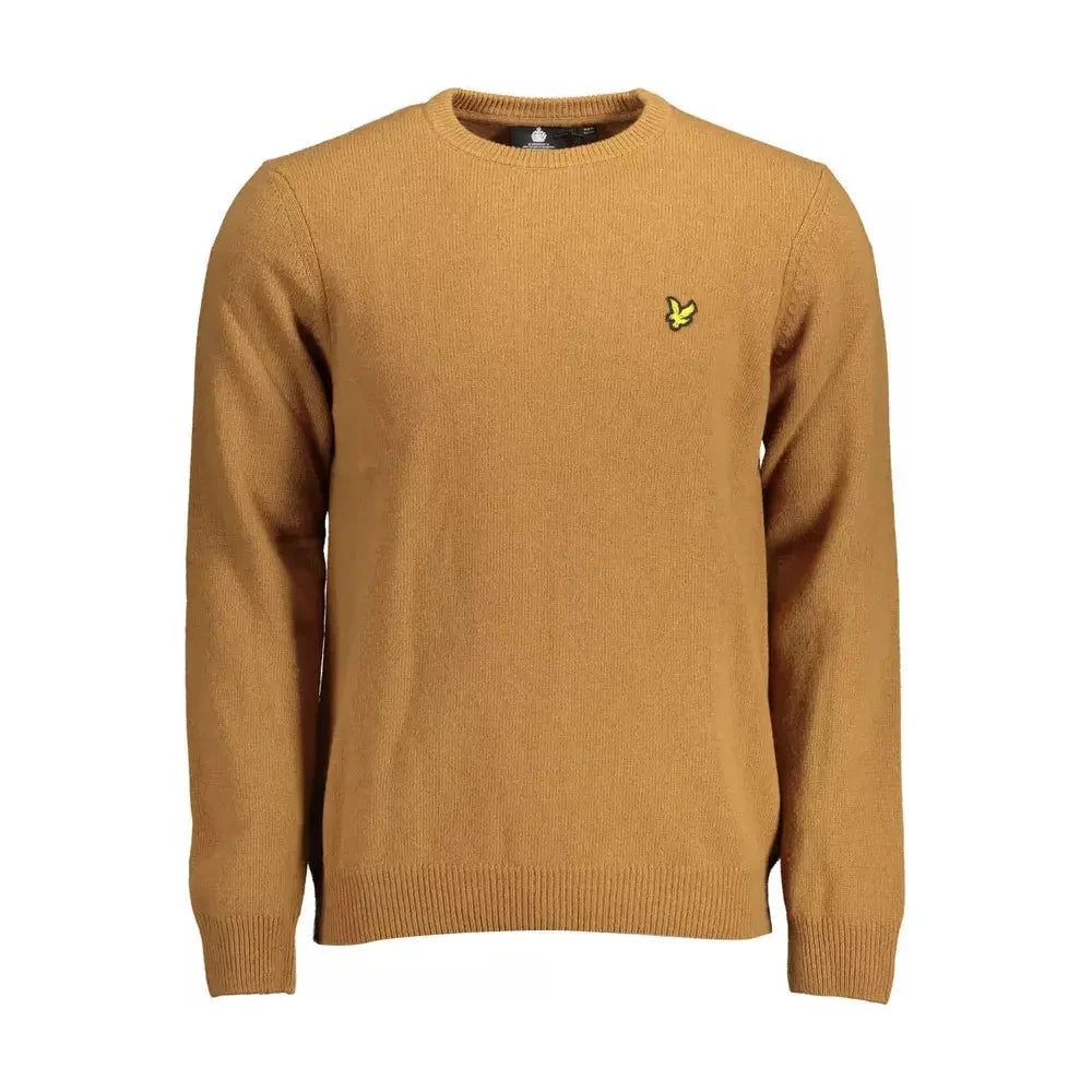 Lyle & Scott Brown Wool Men Sweater Lyle & Scott