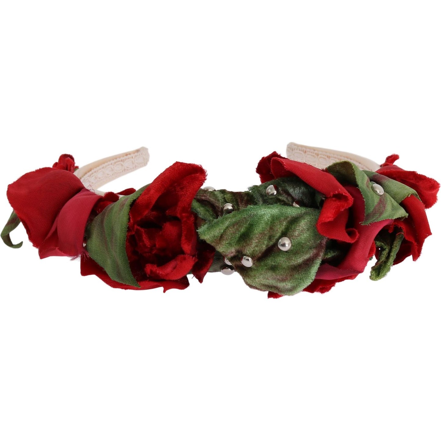 Dolce & Gabbana Elegant Floral Silk-Blend Diadem Tiara Dolce & Gabbana