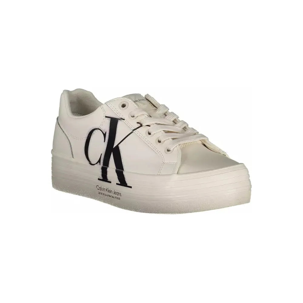 Calvin Klein White Leather Women Sneaker Calvin Klein