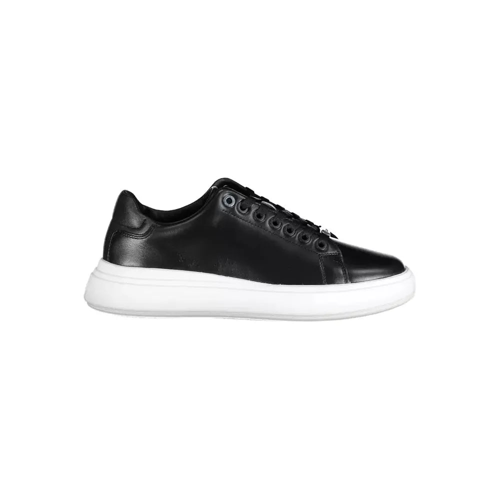 Calvin Klein Black Leather Women Sneaker Calvin Klein