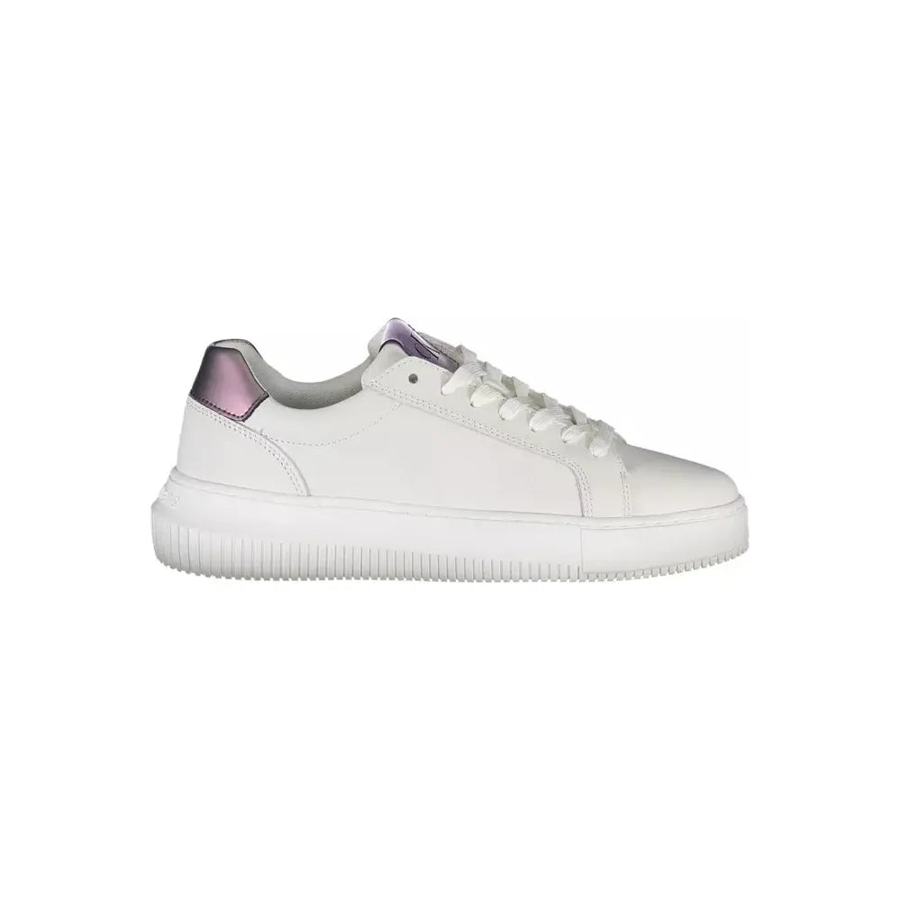 Calvin Klein White Leather Women Sneaker