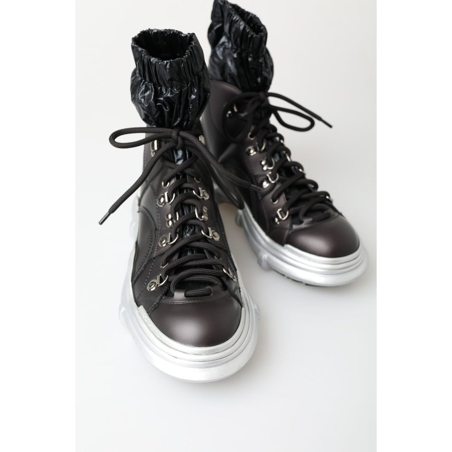 Dolce & Gabbana Black High Top Sneaker Bootie Dolce & Gabbana