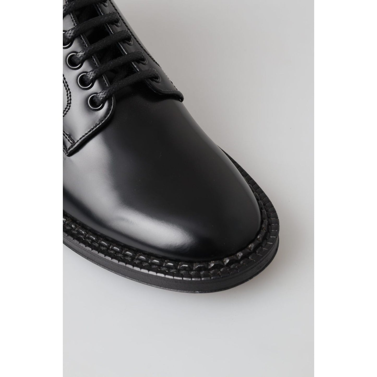 Dolce & Gabbana Elegant Black Leather Men's Boots Dolce & Gabbana