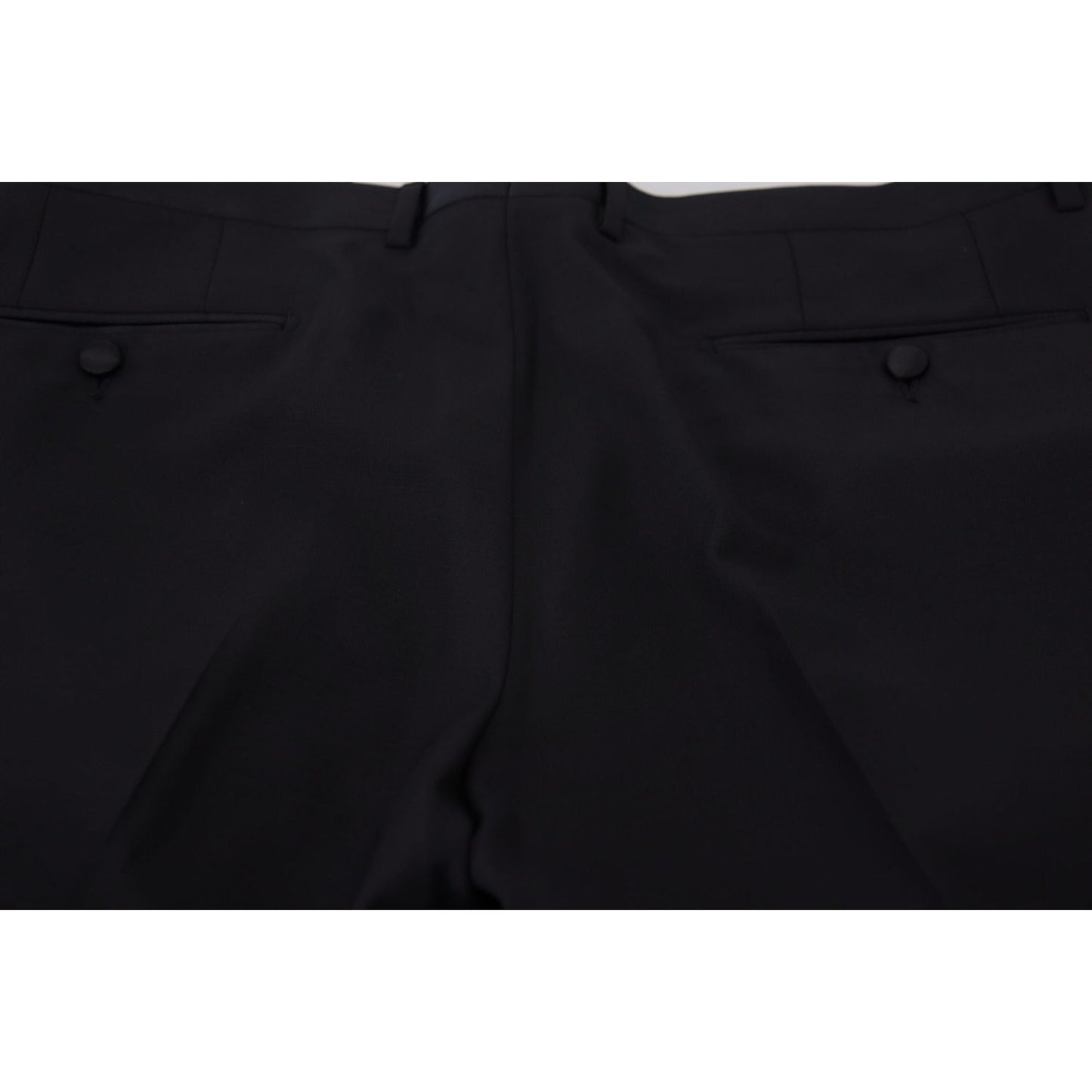 Dolce & Gabbana Elegant Slim Fit Black Dress Trousers Dolce & Gabbana