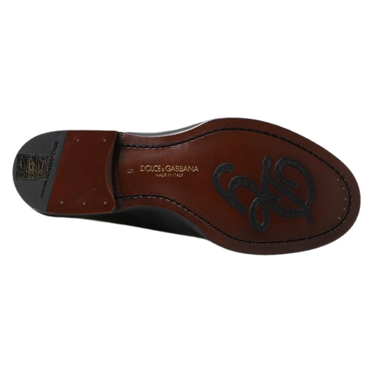 Dolce & Gabbana Elegant Black Leather Slipper Loafers Dolce & Gabbana