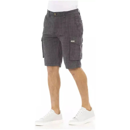 Baldinini Trend Black Cotton Men Short Baldinini Trend