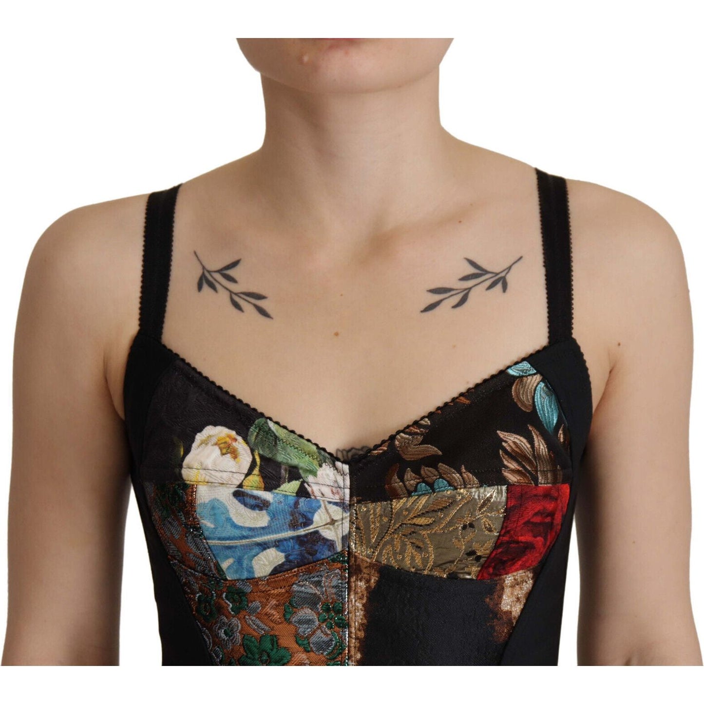 Dolce & Gabbana Elegant Floral Corset Top Blouse Dolce & Gabbana