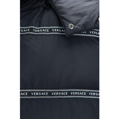 Versace Black Polyester Vest