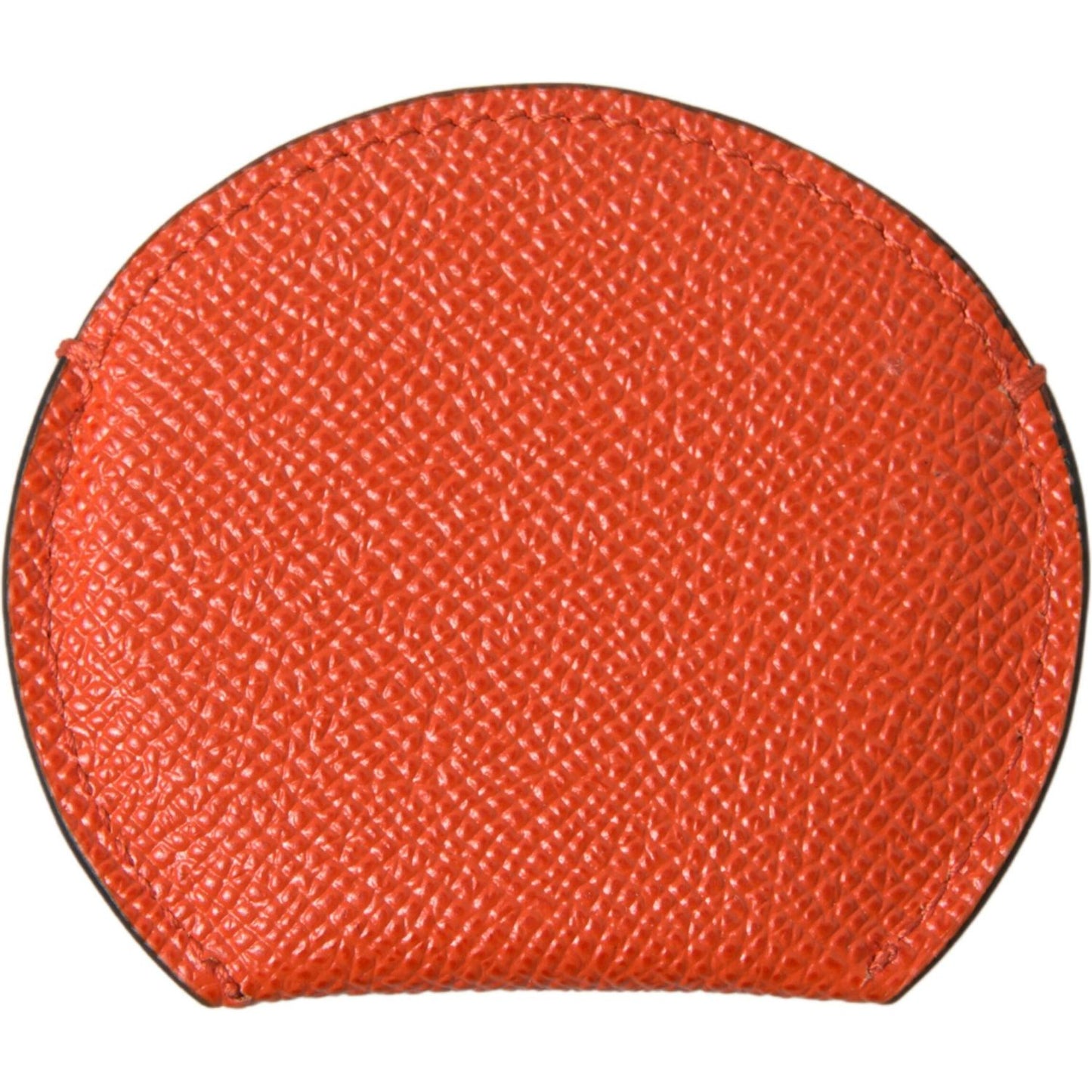 Elegant Orange Calfskin Mirror Holder