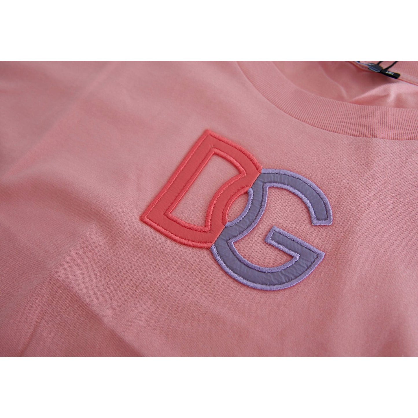 Dolce & Gabbana Elegant Pink Cotton Crew Neck Tank Top Dolce & Gabbana