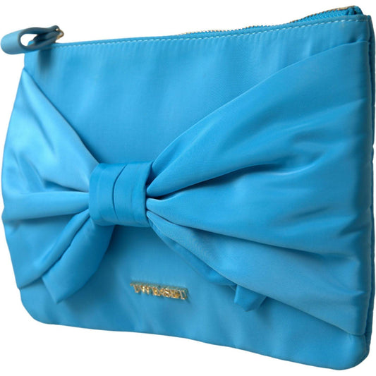 Twinset Elegant Silk Clutch with Bow Accent Twinset