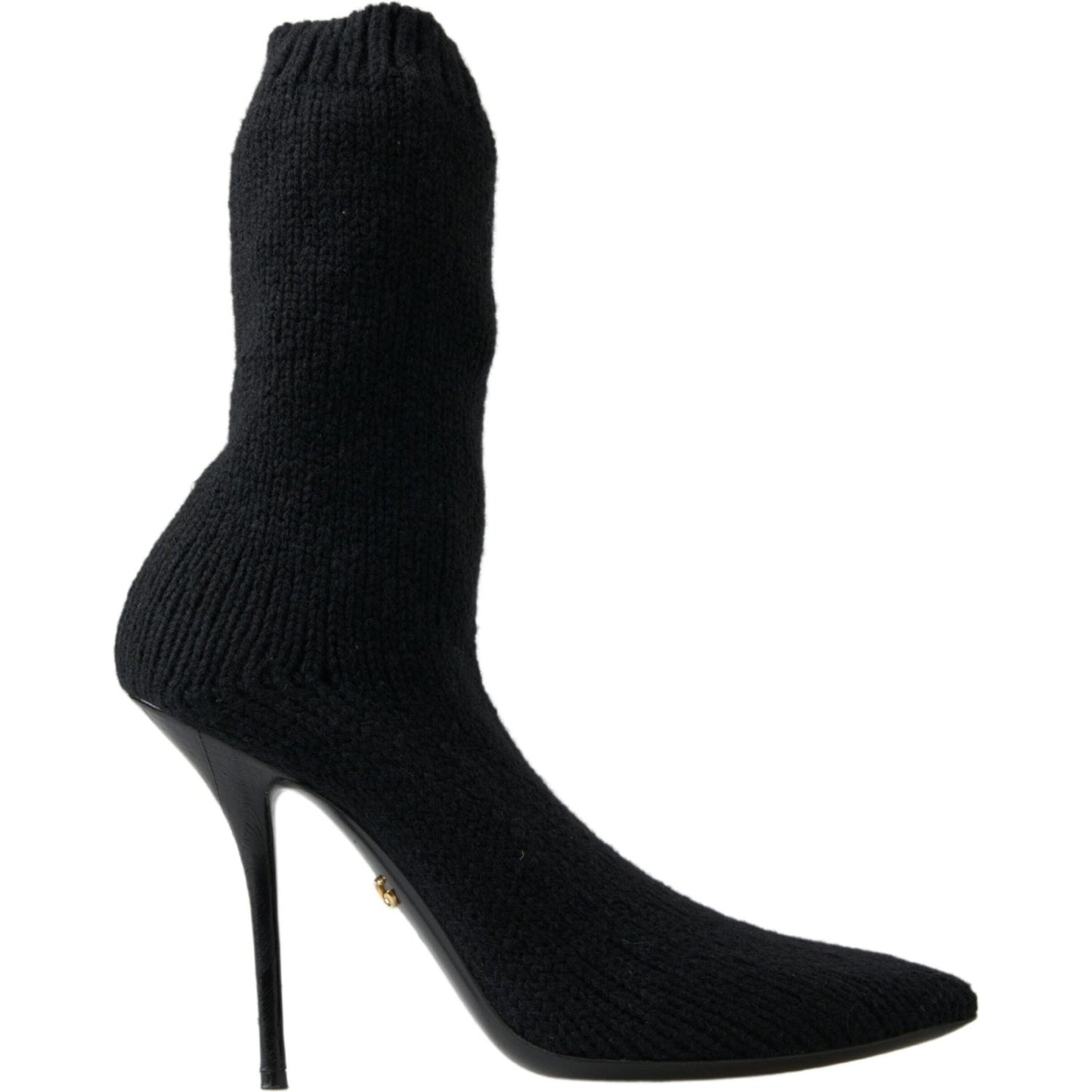 Dolce & Gabbana Elegant Black Viscose Mid-Calf Boots Dolce & Gabbana