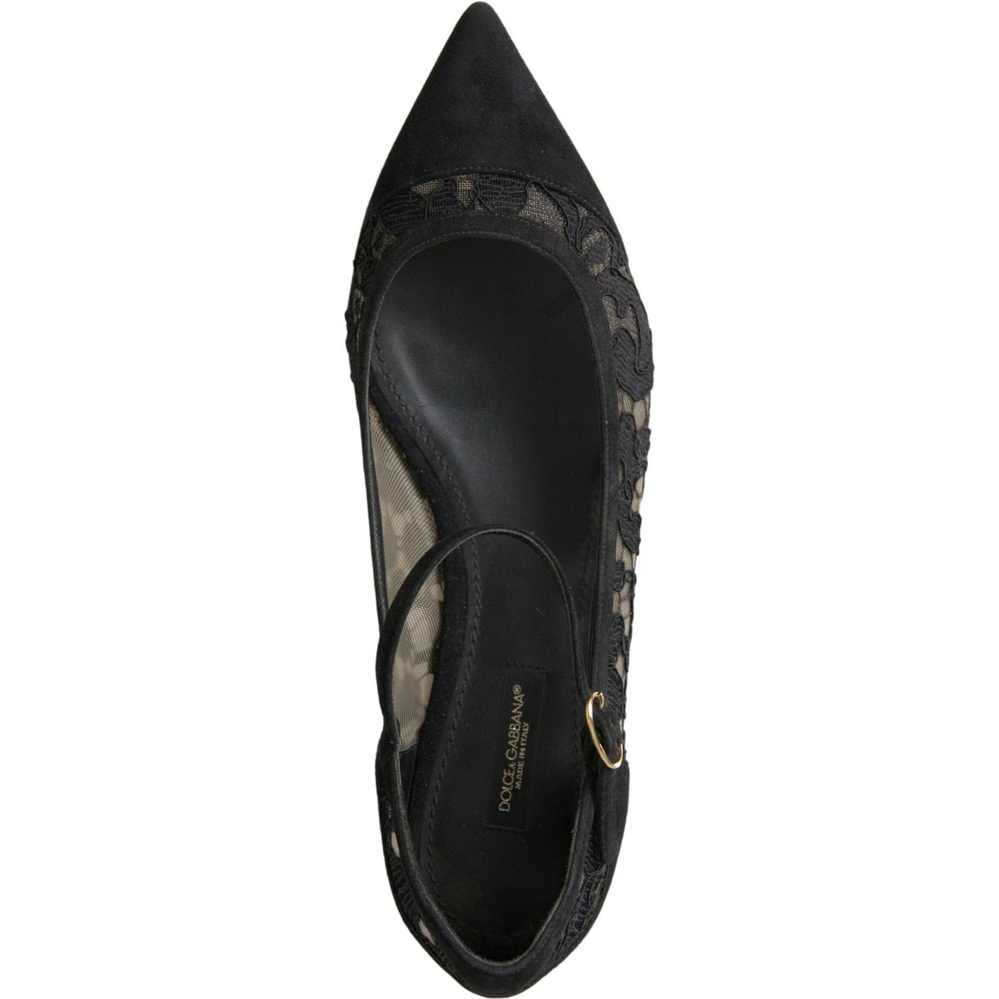 Dolce & Gabbana Elegant Black Lace Flats Dolce & Gabbana