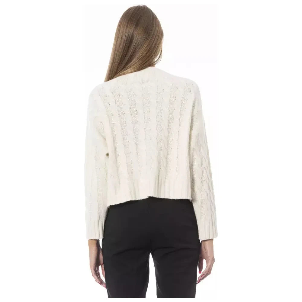 Baldinini Trend Beige Wool Women Sweater Baldinini Trend