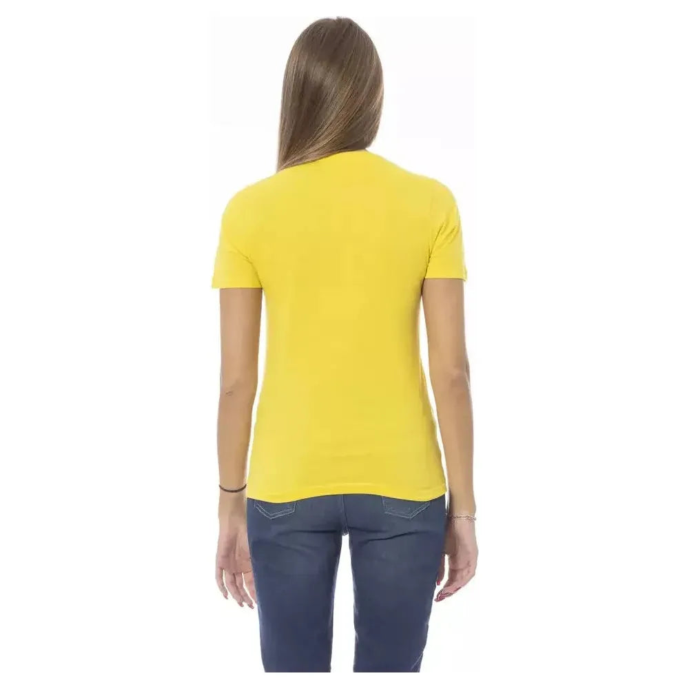 Baldinini Trend Yellow Cotton Women T-Shirt Baldinini Trend