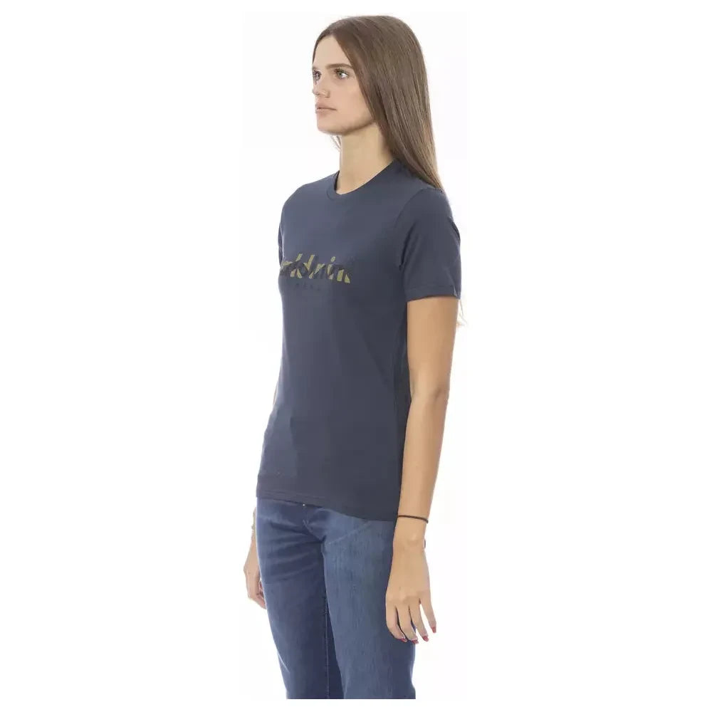 Baldinini Trend Blue Cotton Women T-Shirt Baldinini Trend