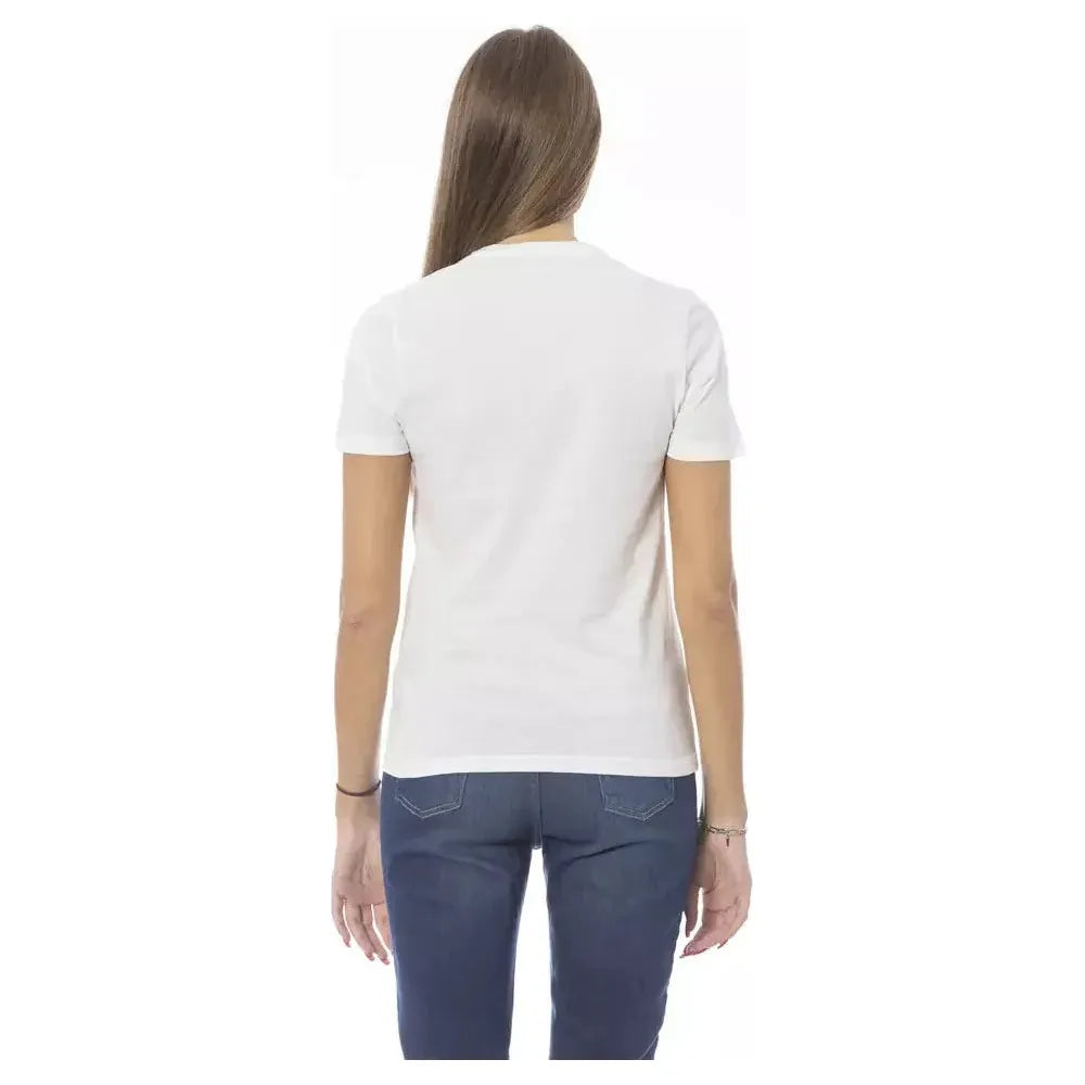 Baldinini Trend White Cotton Women T-Shirt Baldinini Trend