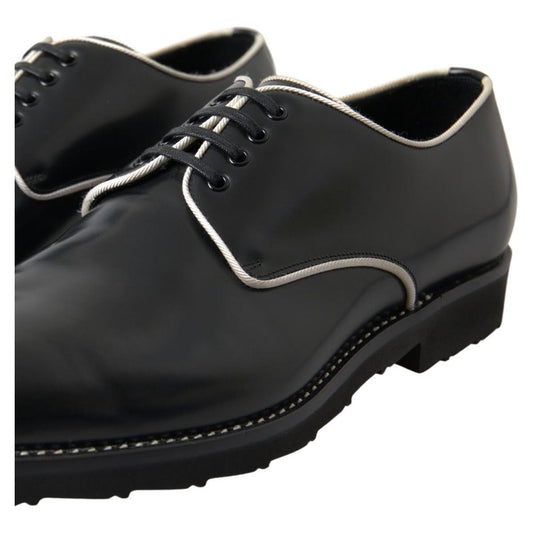 Dolce & Gabbana Elegant Black and White Formal Men's Shoes Dolce & Gabbana