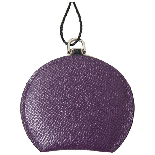 Elegant Purple Leather Mirror Holder