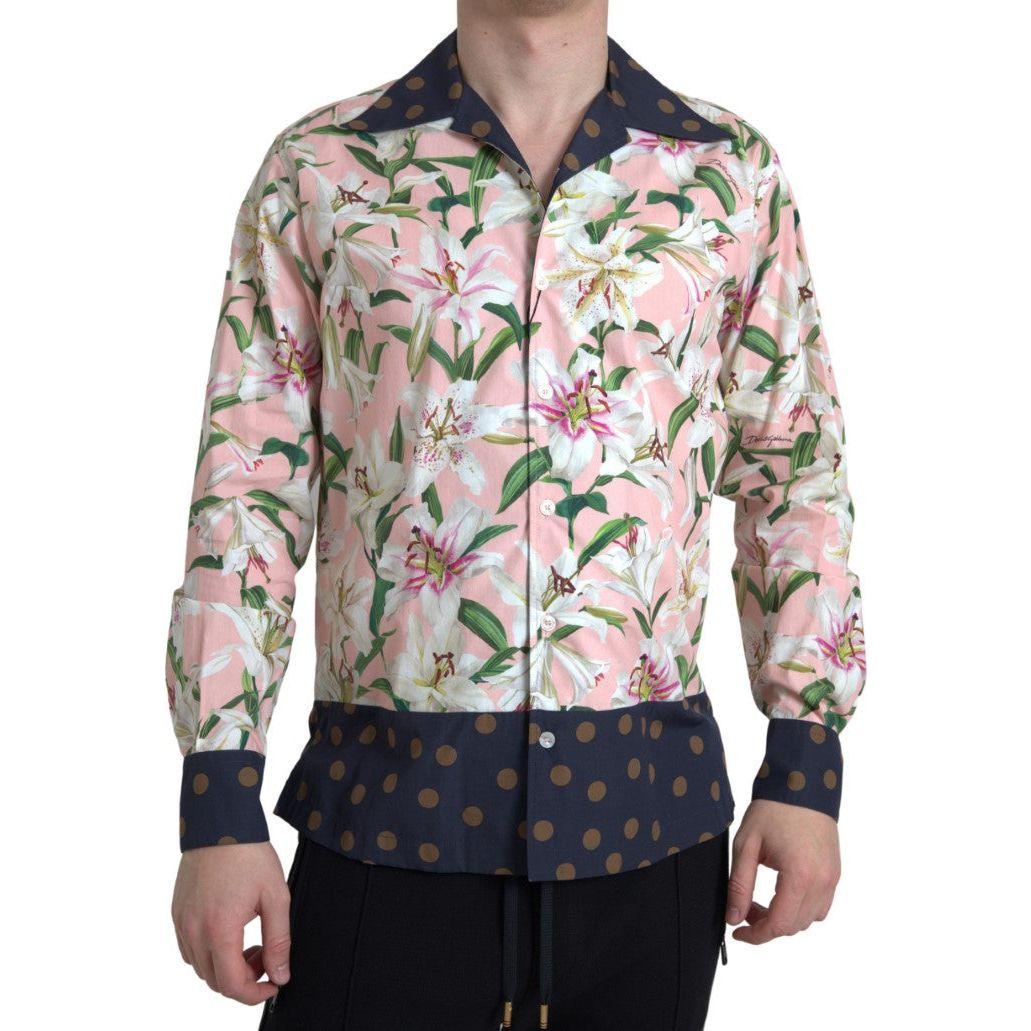 Dolce & Gabbana Elegant Slim Fit Pink Casual Shirt Dolce & Gabbana