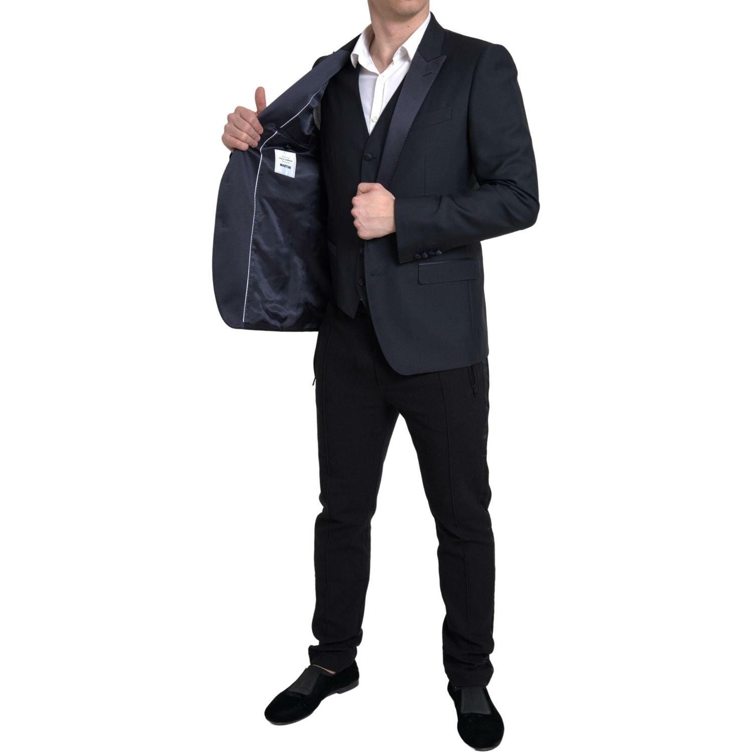 Dolce & Gabbana Blue 2 Piece Single Breasted MARTINI Suit