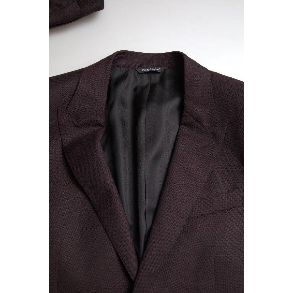 Dolce & Gabbana Maroon Martini Slim Fit 2-Piece Suit Dolce & Gabbana