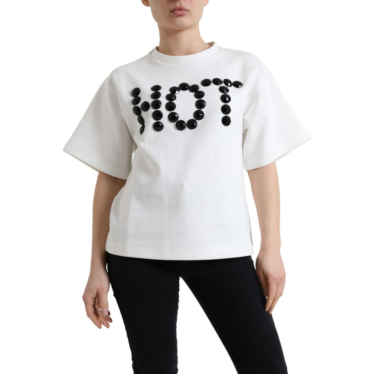 Dolce & Gabbana Embellished Crew Neck Fashion Tee Dolce & Gabbana