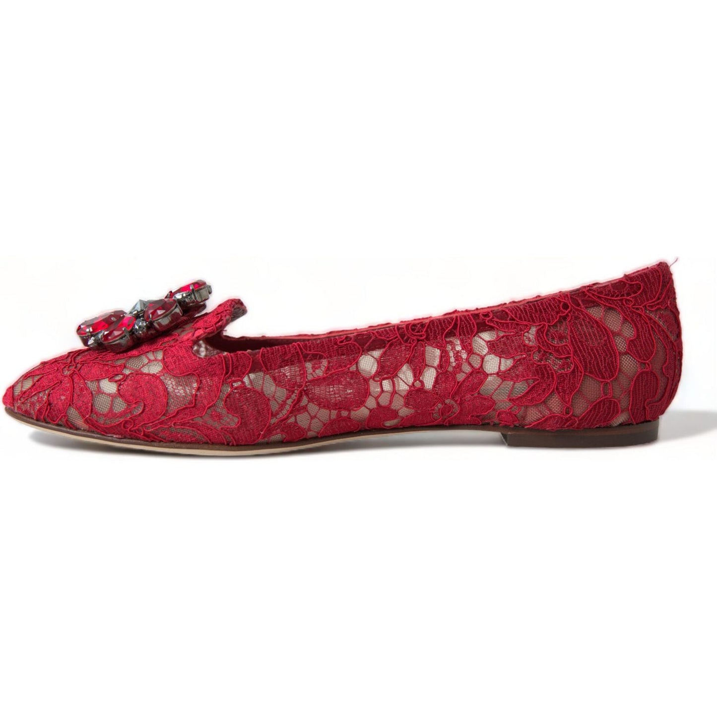 Dolce & Gabbana Elegant Floral Lace Vally Flats Dolce & Gabbana