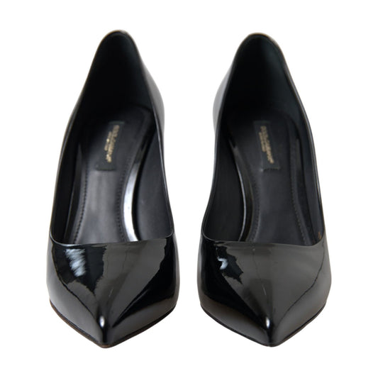 Dolce & Gabbana Elegant Black Patent Stiletto Heels Dolce & Gabbana