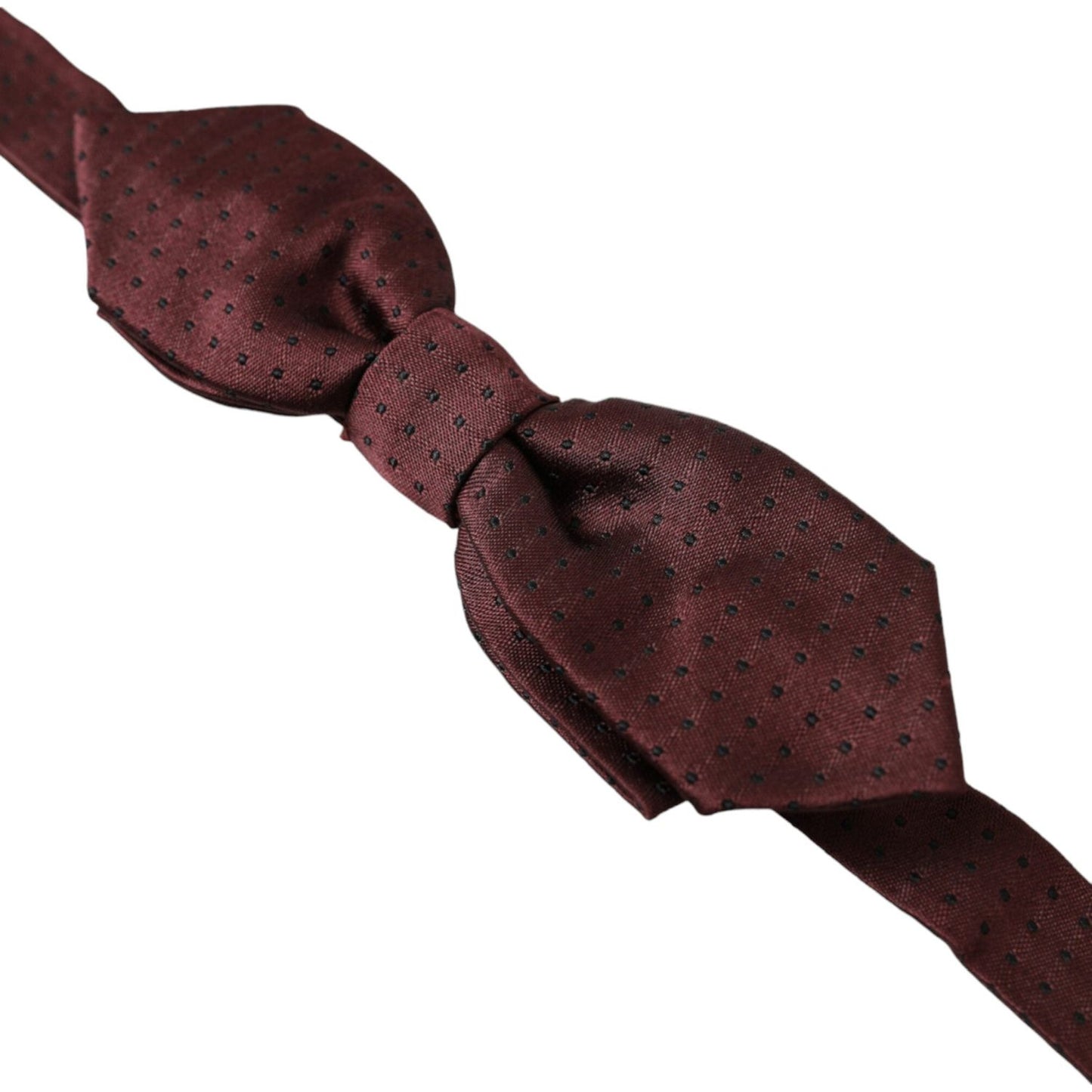 Dolce & Gabbana Elegant Bordeaux Silk Bow Tie Dolce & Gabbana