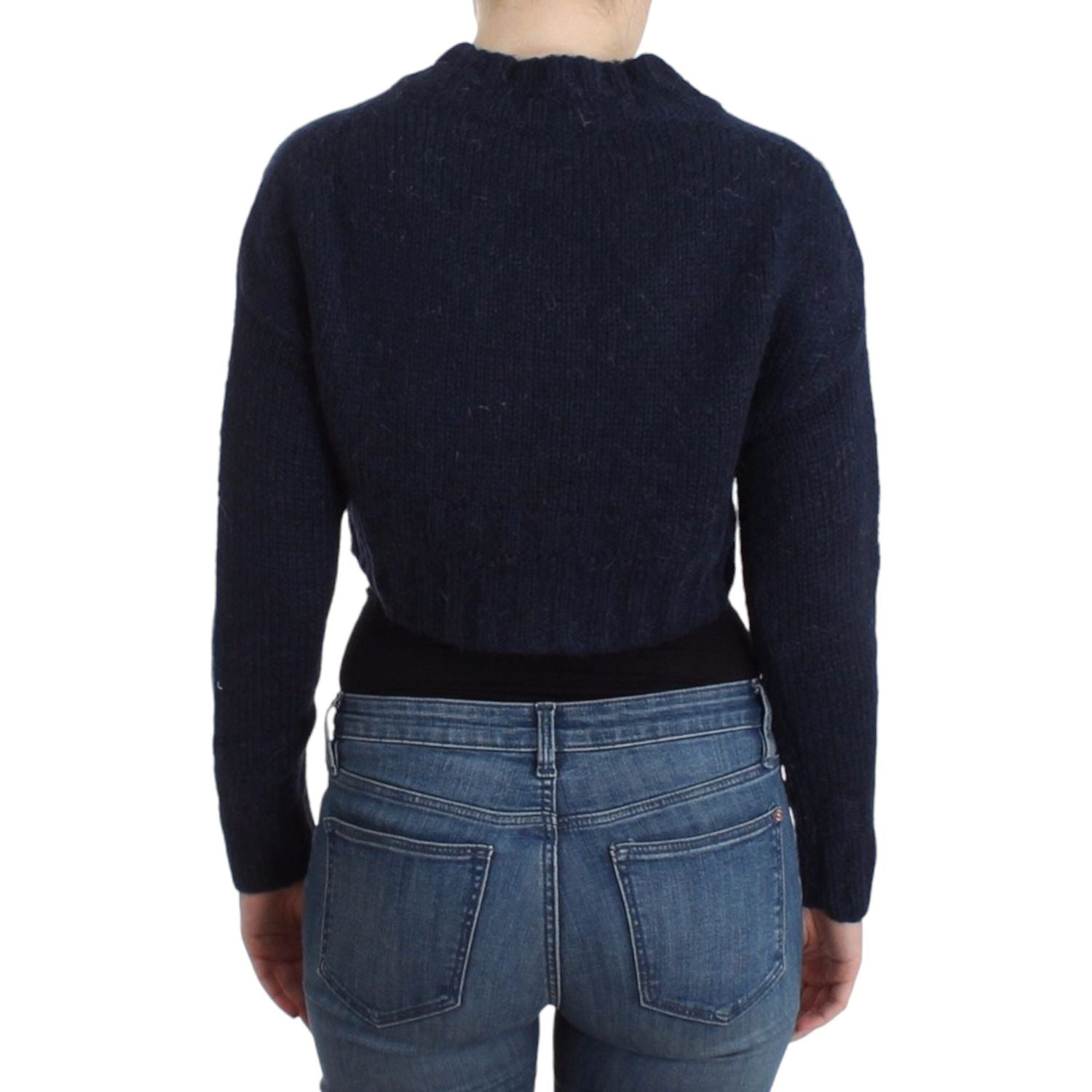 John Galliano Blue cropped cardigan