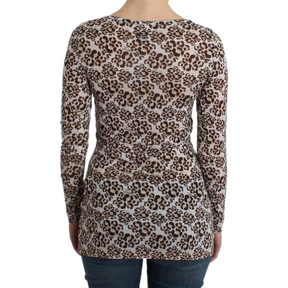 Cavalli Brown longsleeved lace top