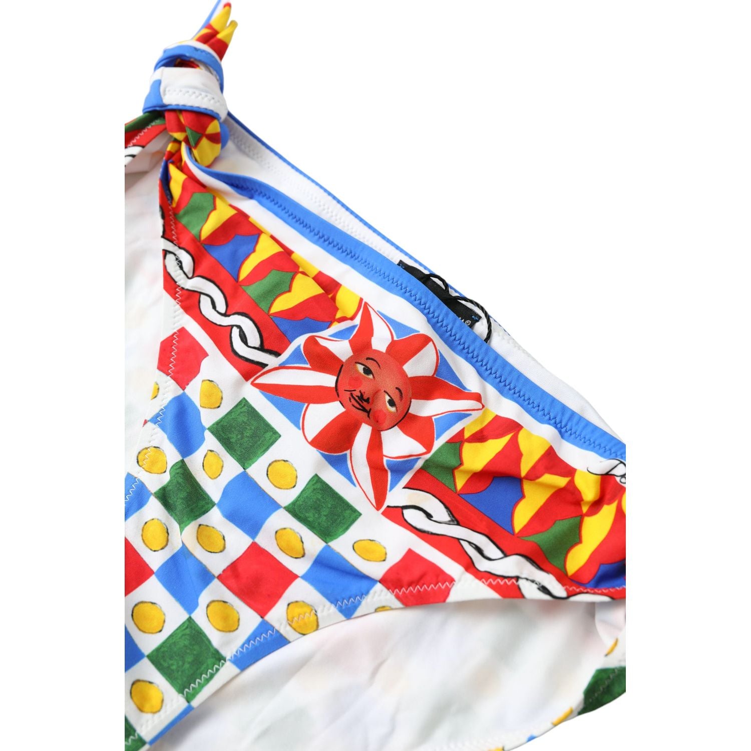 Dolce & Gabbana Multicolor Carretto Bottom Swim Beachwear Bikini