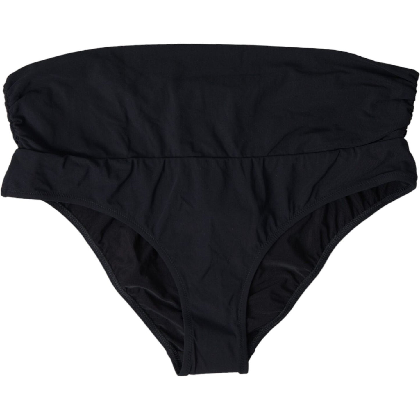 Dolce & Gabbana Black Nylon Stretch Swimwear Slip Bottom Bikini