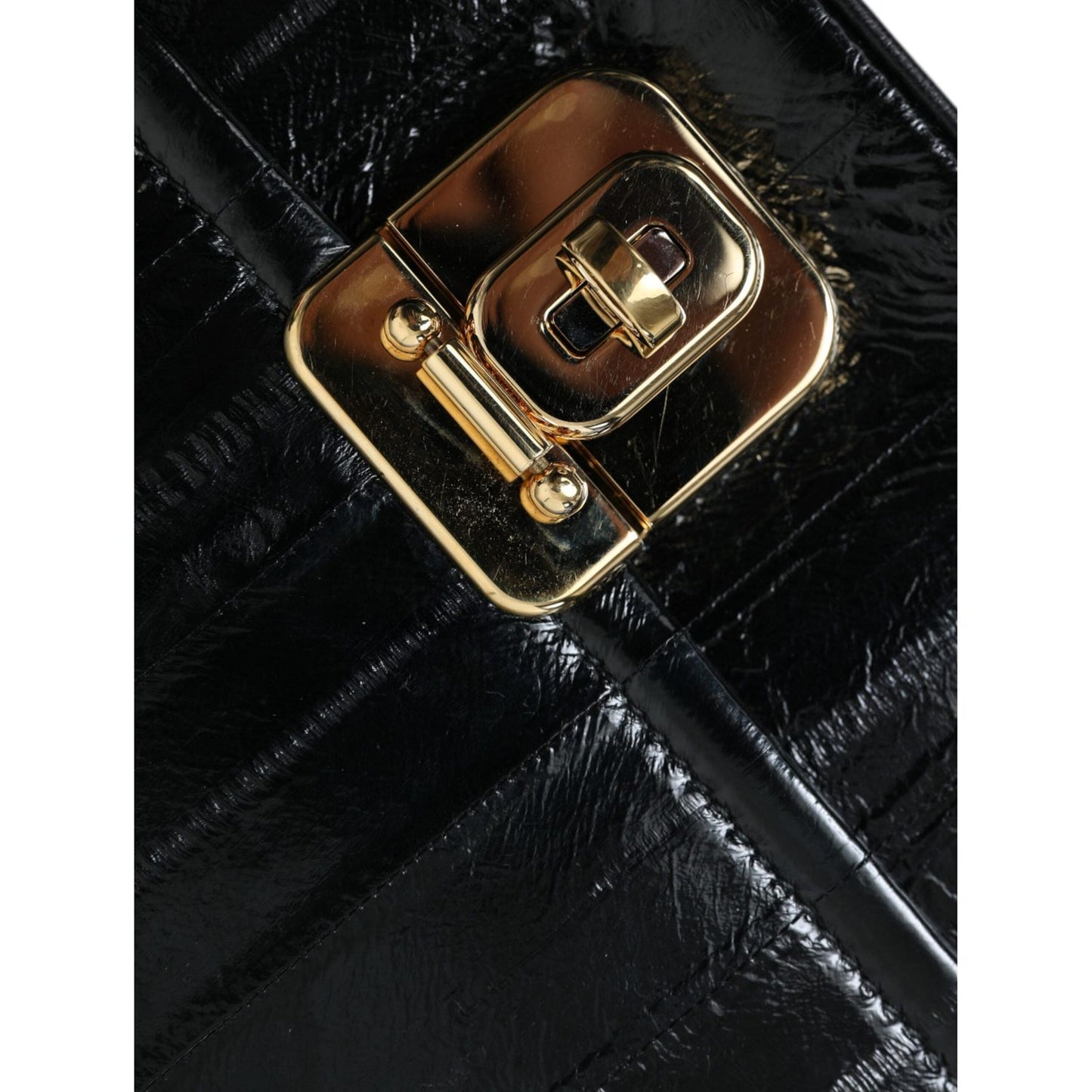 Dolce & Gabbana Elegant Eelskin Leather Shoulder Bag Dolce & Gabbana