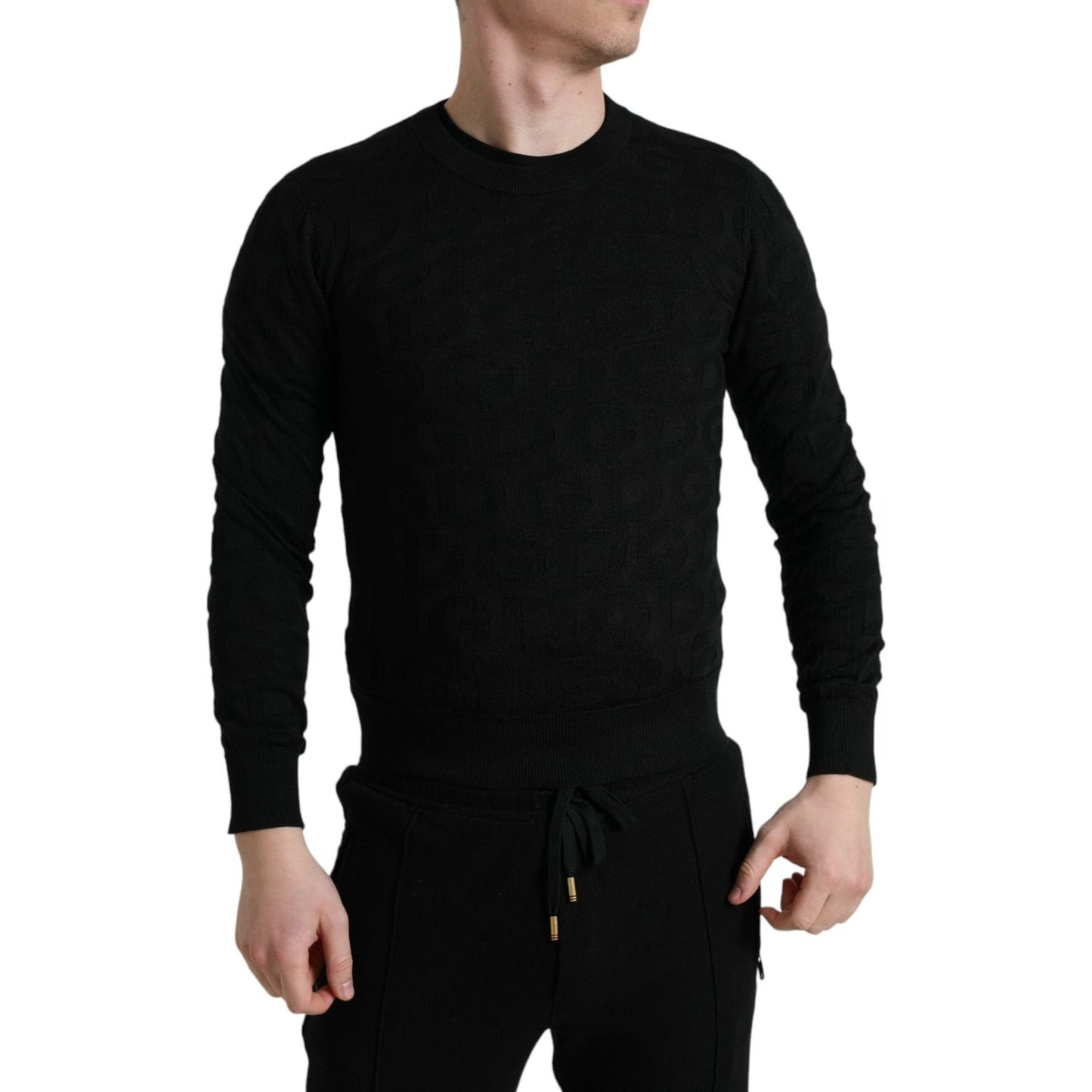 Dolce & Gabbana Elegant Silk Crewneck Sweater for Men Dolce & Gabbana