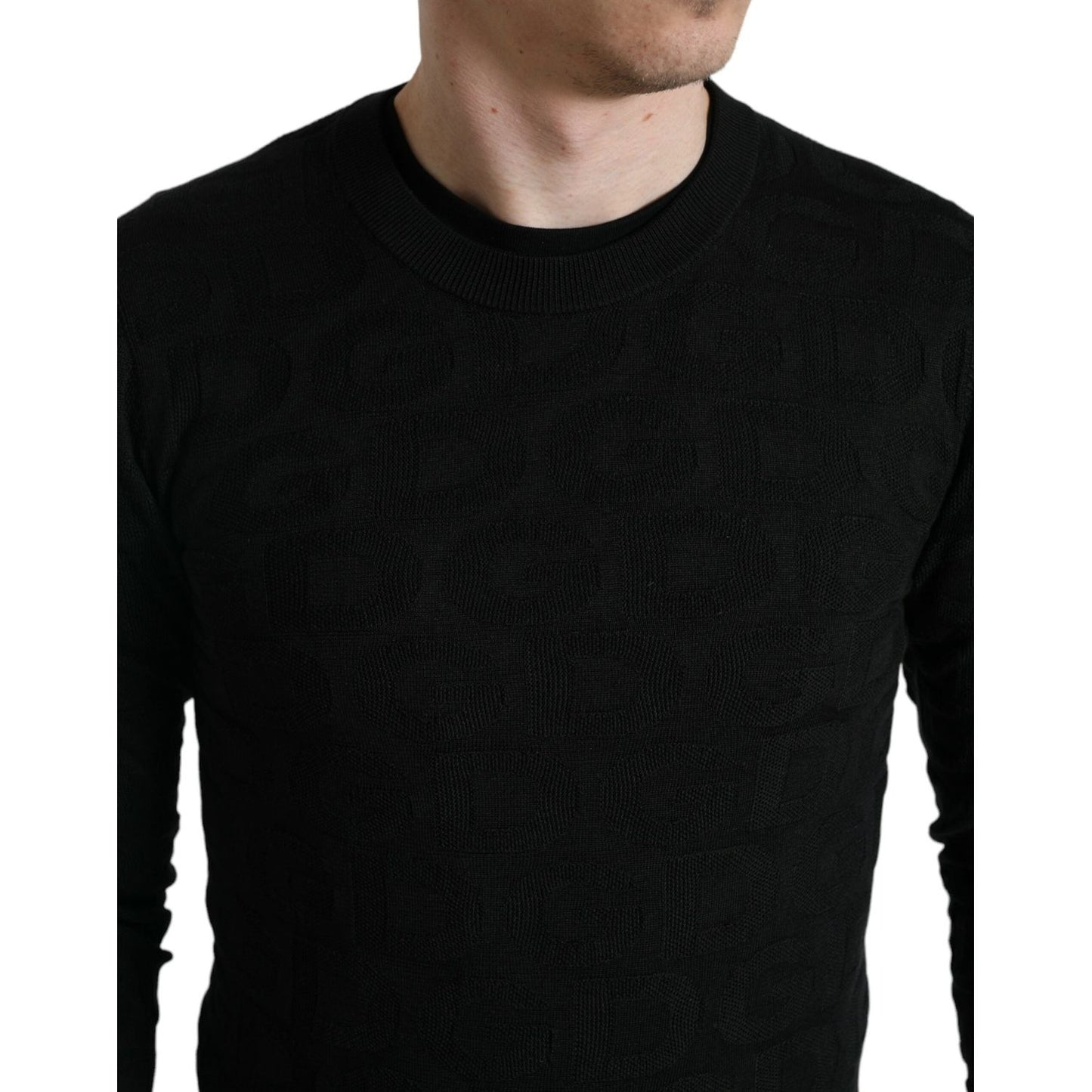 Dolce & Gabbana Elegant Silk Crewneck Sweater for Men Dolce & Gabbana