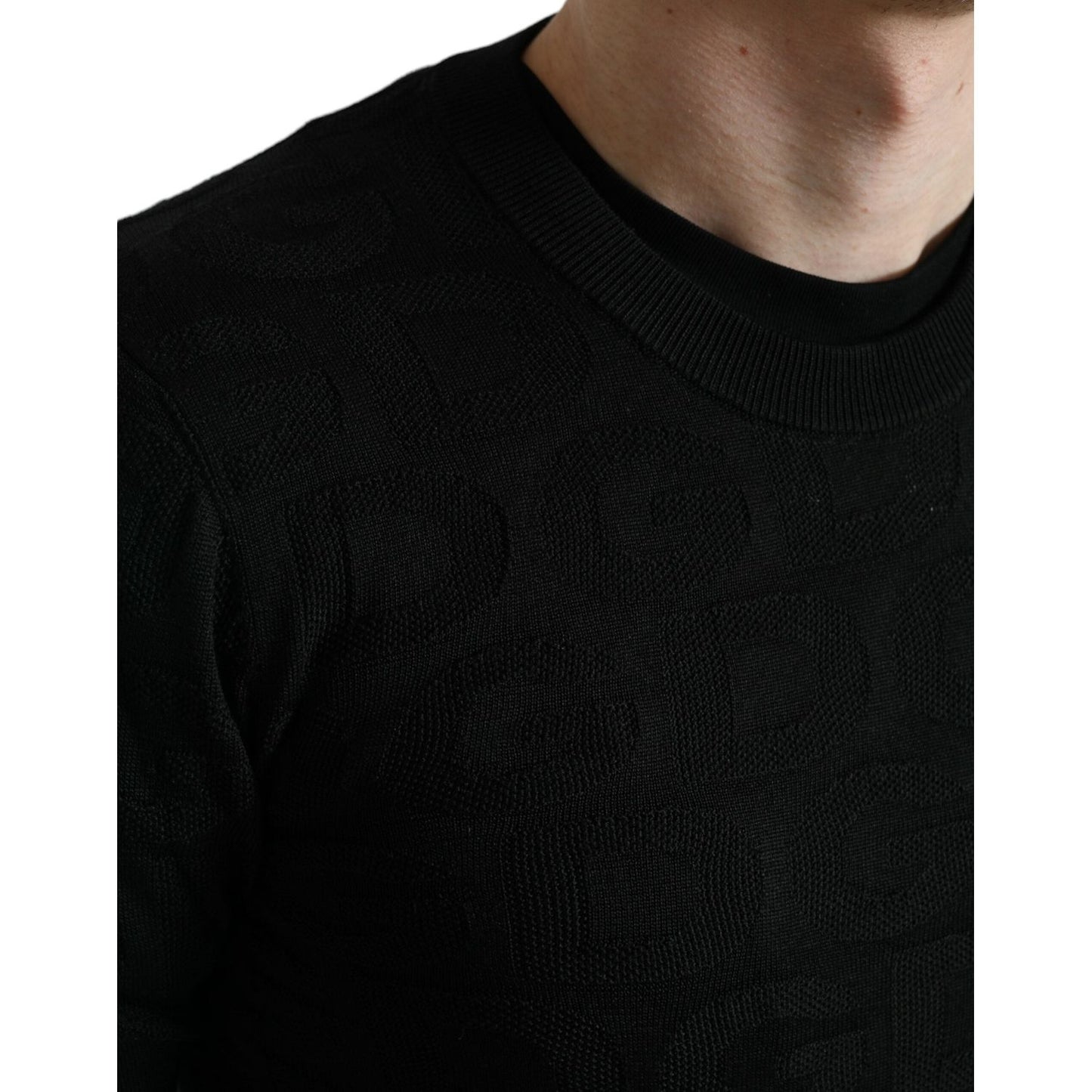 Dolce & Gabbana Elegant Silk Crewneck Sweater for Men Dolce & Gabbana