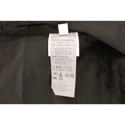 Dolce & Gabbana Black Cotton Blend Dress Vest Gilet