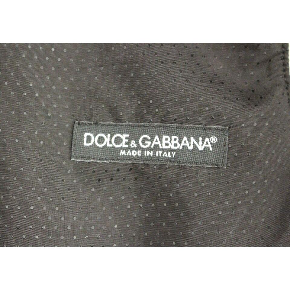 Dolce & Gabbana Gray Wool Blend Logo Vest Gilet Weste