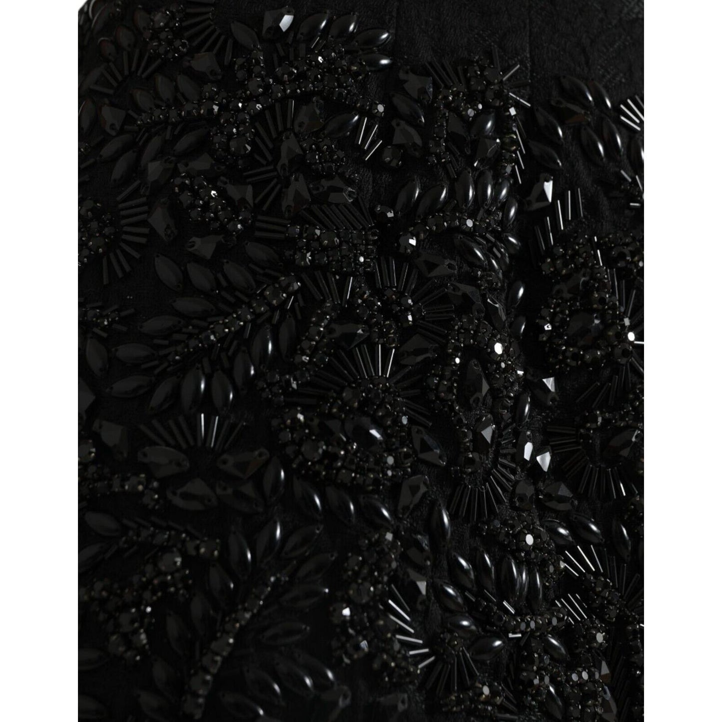 Dolce & Gabbana Black Crystal-Embellished Runway Skirt Dolce & Gabbana