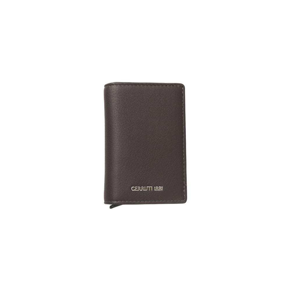 Cerruti 1881 Brown Calf Leather Men Wallet Cerruti 1881